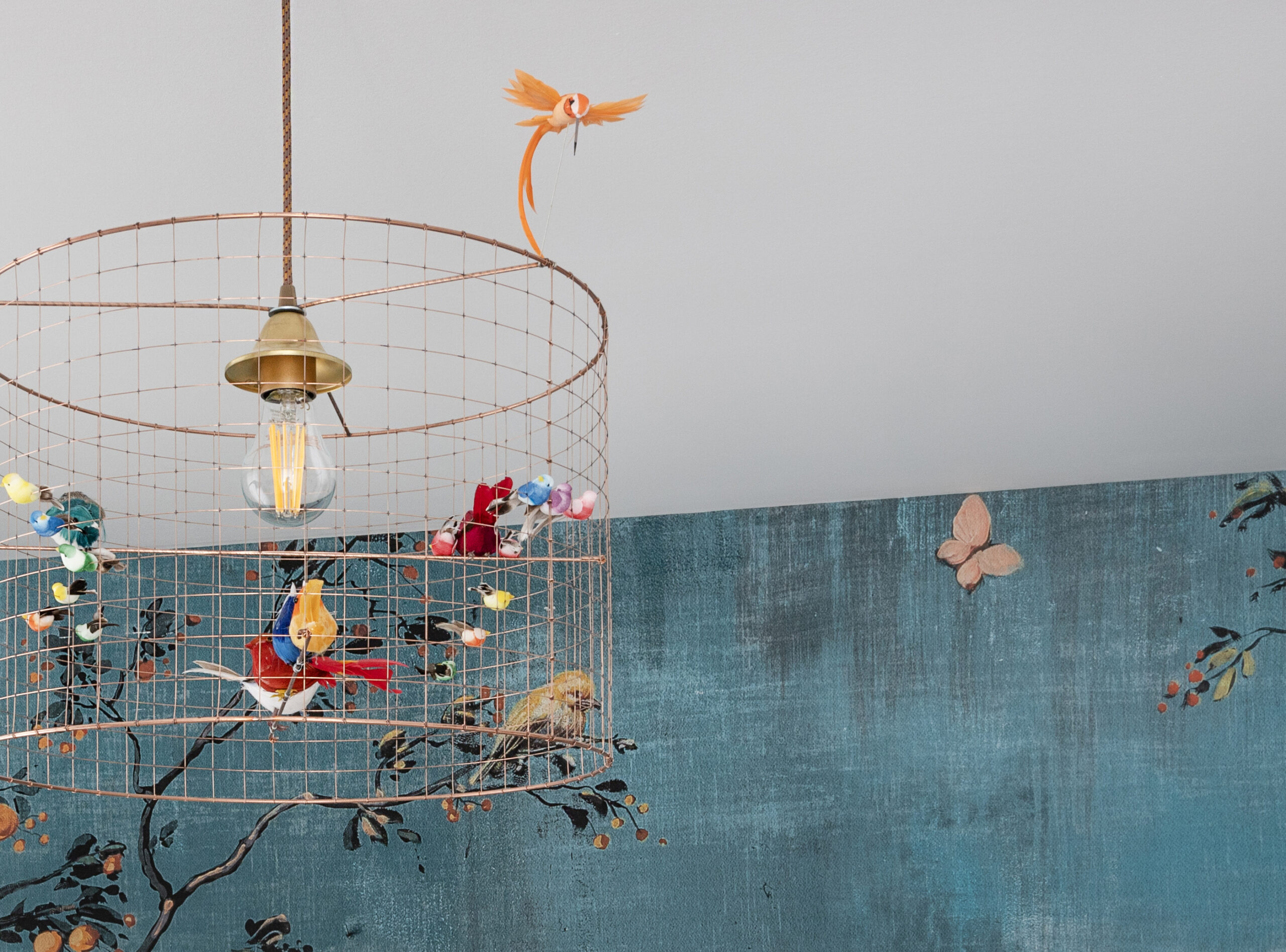 Dettaglio di lampada a sospensione Petite Voliere